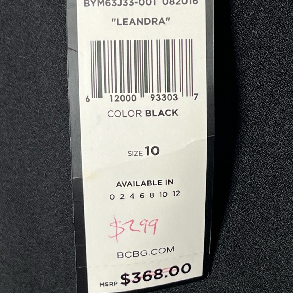 BCBGMaxAzria Leandra Black Lace Mini Dress Sz 10 - Picture 8 of 11